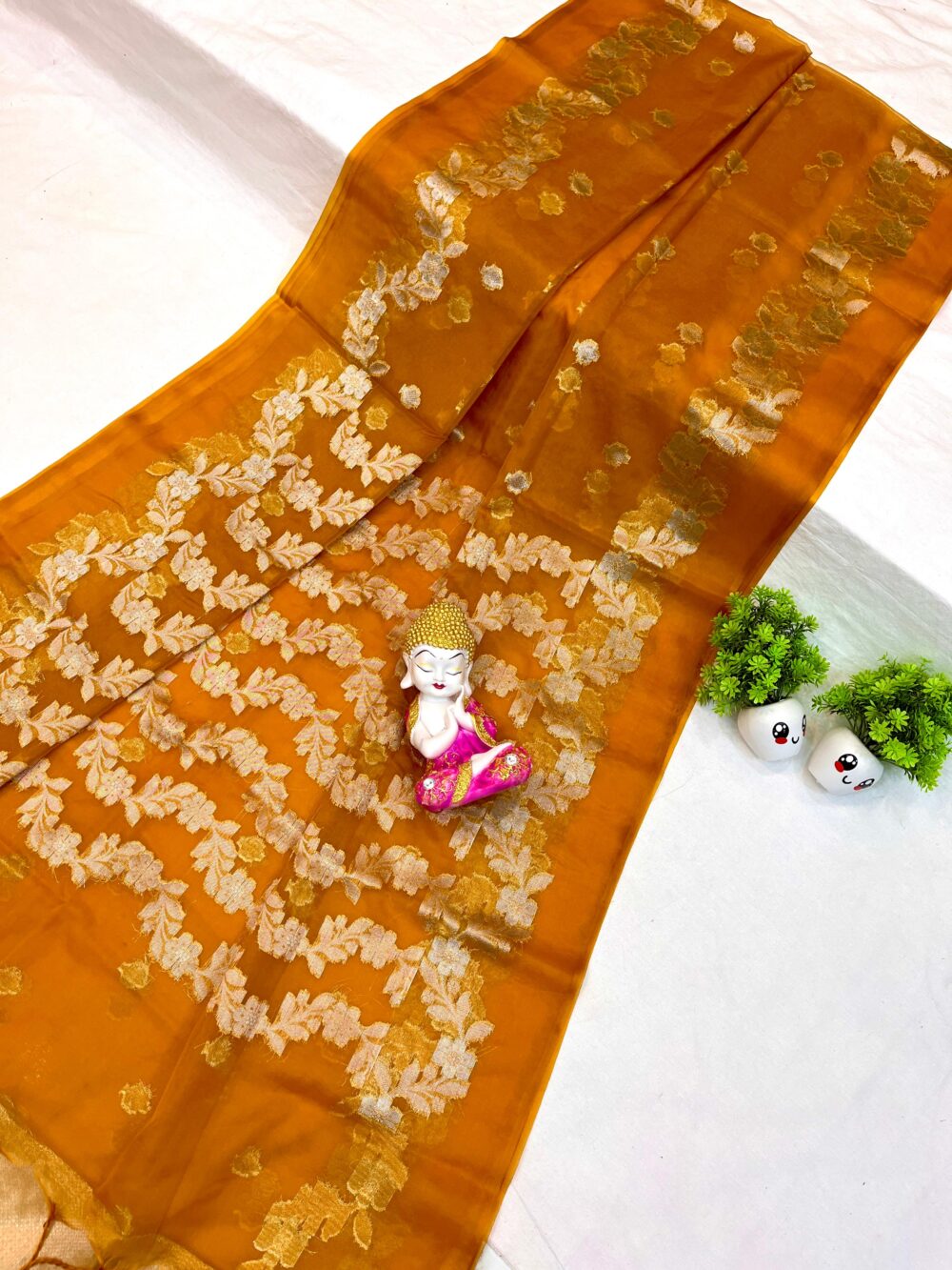 SOFT ORGANZA SAREES - Image 3